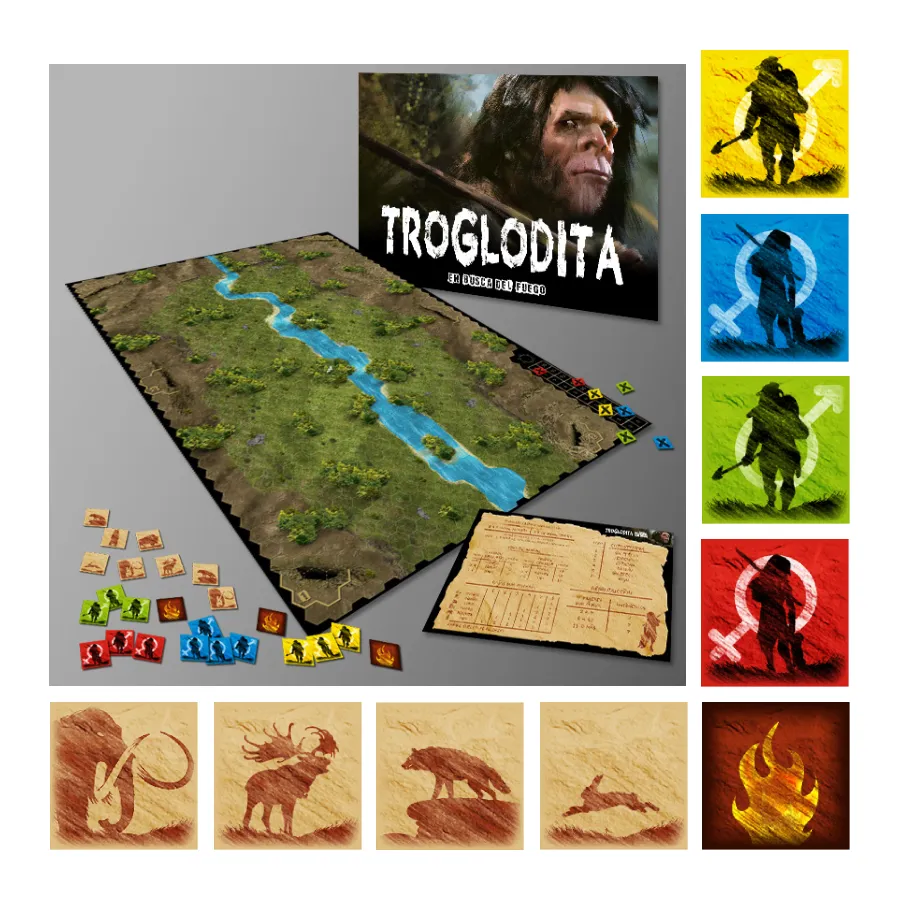Rediseño personal del juego de mesa Troglodita